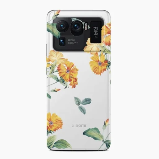 XIAOMI MI 11 ULTRA Casegadget sárga virág mintás tok - 1