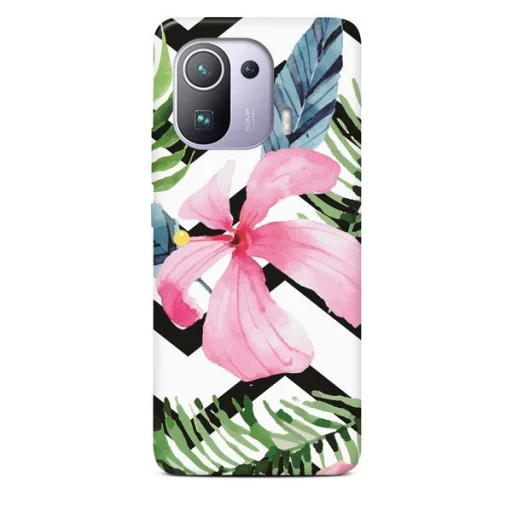 XIAOMI MI 11 PRO Casegadget virág és levél mintás tok - 1