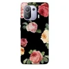 XIAOMI MI 11 PRO Casegadget fekete rózsa mintás tok - 1
