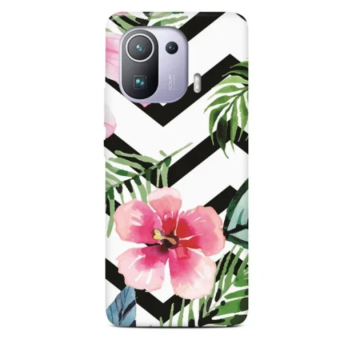 XIAOMI MI 11 PRO Casegadget trópusi virág mintás tok - 1