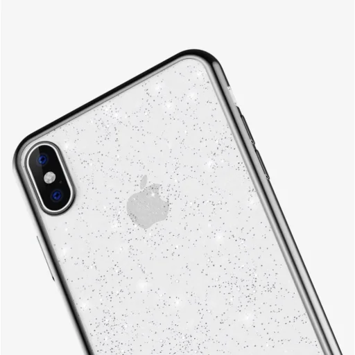 iPhone 12/ 12 Pro SULADA Glitter tok átlátszó/fekete - 13