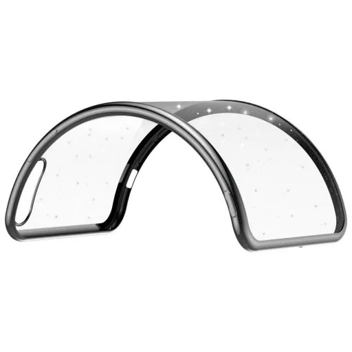 iPhone 12/ 12 Pro SULADA Glitter tok átlátszó/fekete - 3