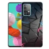 SAMSUNG GALAXY A52 4G / 5G Slim Art Marble TPU tok háromszög mintás fekete thumbnail