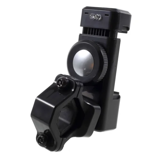 Universális Biciklis telefontartó LED fénnyel, iránytűvel, fekete - 5