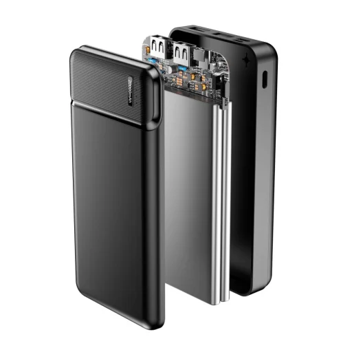 MaxLife MXPB-01 Powerbank 20000mAh micro USB + USB Type-C + 2xUSB fekete - 11