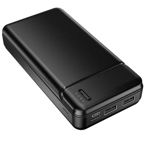 MaxLife MXPB-01 Powerbank 20000mAh micro USB + USB Type-C + 2xUSB fekete - 4