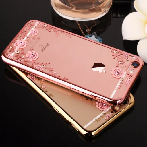 iPhone 13 Pro Diamond Flower tok rose gold - 4