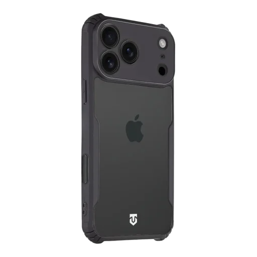 Apple iPhone 18 Pro Max priehľadné/čierne puzdro Tactical Quantum Stealth - 2