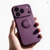 Apple iPhone 17 Pro / 18 Pro tmavočerešňové silikónové puzdro s vyklápacím krúžkom thumbnail