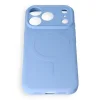  Apple iPhone 17 Pro Max / 18 Pro Max világoskék Silicone Mag Cover tok, MagSafe kompatibilis, kameravédelemmel thumbnail