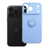 Svetlomodré silikónové puzdro s prsteňom pre iPhone 17 Pro Max / 18 Pro Max thumbnail