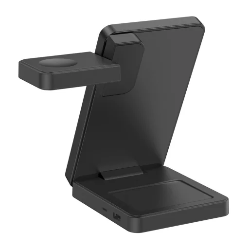 Tech-protect A56 3v1 magnetická bezdrôtová nabíjačka MagSafe 25W Qi2.2 čierna - 4