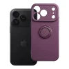 Apple iPhone 17 Pro / 18 Pro tmavočerešňové silikónové puzdro s vyklápacím krúžkom thumbnail
