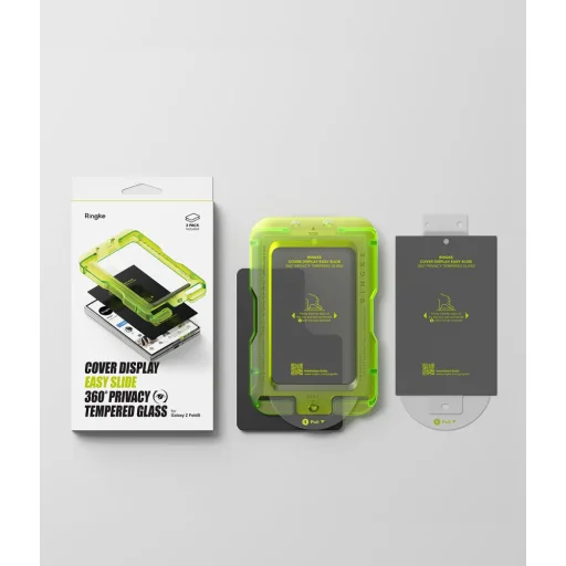Ringke Easy Slide Privacy 360 privátne tvrdené sklo pre vonkajší displej Samsung Galaxy Z Fold 8, 2 ks - 9