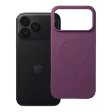  iPhone 17 Pro Max / 18 Pro Max sötét cseresznye Silicone Mag Cover MagSafe kompatibilis tok