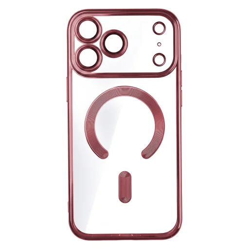  iPhone 17 Pro Max és 18 Pro Max bordó TFO Color Chrome Mag tok - 2