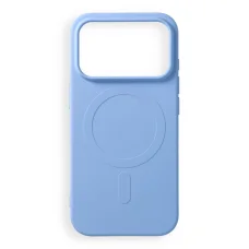 iPhone 17 Pro / 18 Pro svetlomodré silikónové puzdro Mag Cover, kompatibilné s MagSafe (veľký otvor)