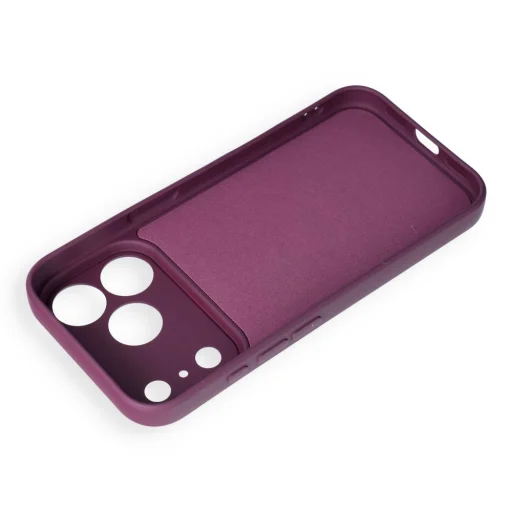 Apple iPhone 17 Pro / 18 Pro tmavo čerešňové silikónové puzdro Mag Cover, kompatibilné s MagSafe, s ochranou fotoaparátu - 3