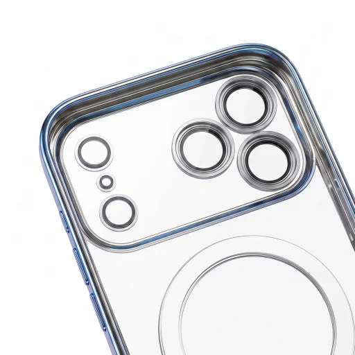 Apple iPhone 17 Pro Max / 18 Pro Max 6,9 hüvelykes égkék TFO Color Chrome Mag tok - 5