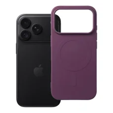  Apple iPhone 17 Pro / 18 Pro sötét cseresznye szilikon Mag Cover tok, MagSafe-kompatibilis