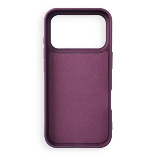 Apple iPhone 17 Pro / 18 Pro tmavočerešňový silikónový kryt Mag Cover, kompatibilný s MagSafe - 3