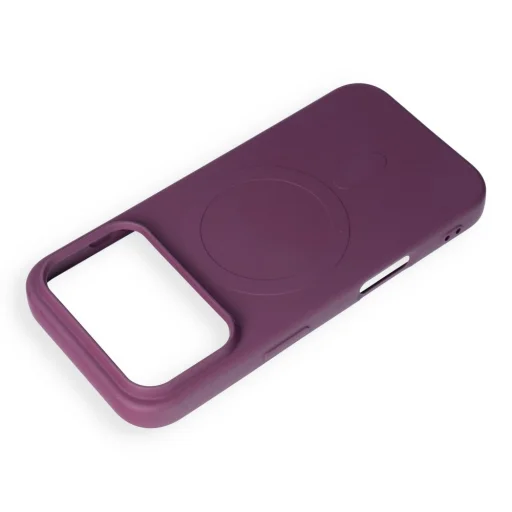 Apple iPhone 17 Pro / 18 Pro tmavočerešňový silikónový kryt Mag Cover, kompatibilný s MagSafe - 4