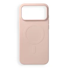  Apple iPhone 17 Pro Max / 18 Pro Max rózsaszín Silicone Mag Cover tok, MagSafe kompatibilis, nagy nyílással