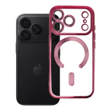 iPhone 17 Pro / 18 Pro tmavo čerešňovo červené puzdro Electro Mag Cover kompatibilné s MagSafe