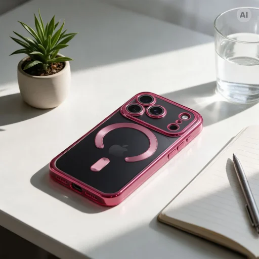 iPhone 17 Pro Max / 18 Pro Max tmavočerešňové puzdro Electro Mag Cover kompatibilné s MagSafe - 4