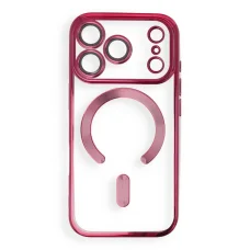iPhone 17 Pro / 18 Pro tmavo čerešňovo červené puzdro Electro Mag Cover kompatibilné s MagSafe