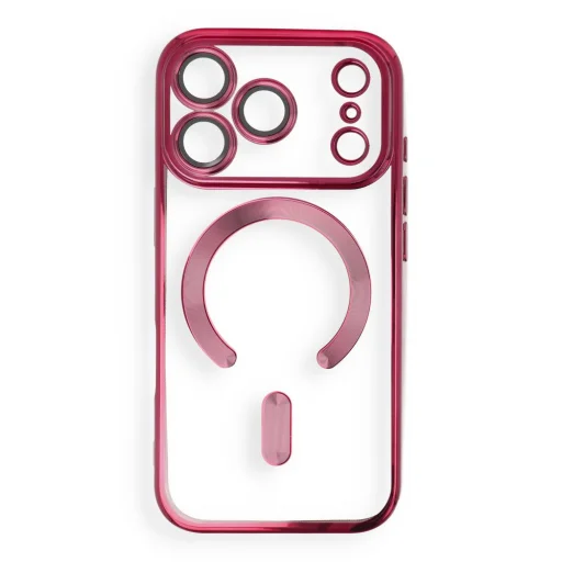 iPhone 17 Pro / 18 Pro tmavo čerešňovo červené puzdro Electro Mag Cover kompatibilné s MagSafe - 1