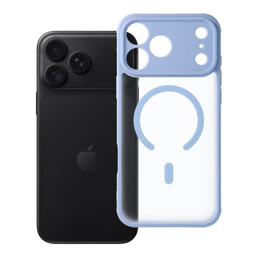  iPhone 17 Pro Max / 18 Pro Max kék Full Matte Mag Cover MagSafe-kompatibilis tok - 5