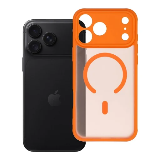  iPhone 17 Pro Max / 18 Pro Max narancssárga Full Matte Mag MagSafe-kompatibilis telefontok - 6