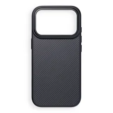 iPhone 17 Pro / 18 Pro čierne puzdro Carbon Elite Mag Cover kompatibilné s MagSafe