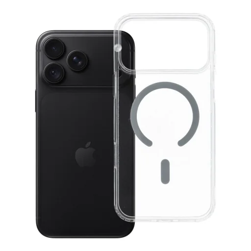  iPhone 17 Pro Max / 18 Pro Max szürke Drop Glue Colorful Ring Mag Cover tok, MagSafe-kompatibilis - 6