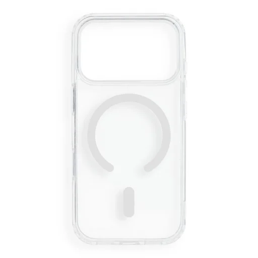 iPhone 17 Pro / 18 Pro biely Drop Glue Colorful Ring Mag Cover puzdro kompatibilné s MagSafe - 1