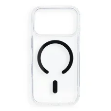 iPhone 17 Pro / 18 Pro čierny kryt Drop Glue Colorful Ring Mag Cover, kompatibilný s MagSafe