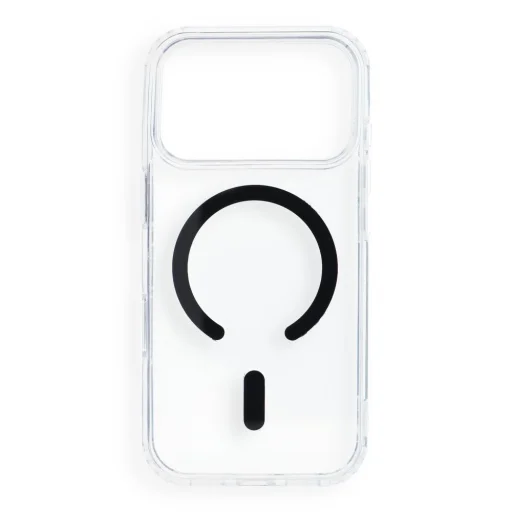 iPhone 17 Pro / 18 Pro čierny kryt Drop Glue Colorful Ring Mag Cover, kompatibilný s MagSafe - 1