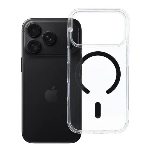  iPhone 17 Pro / 18 Pro fekete Drop Glue Colorful Ring Mag Cover tok, MagSafe-kompatibilis - 6