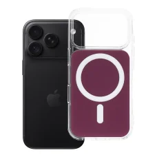 Apple iPhone 17 Pro / 18 Pro tmavočerešňové puzdro Clear Fusion Mag, kompatibilné s MagSafe