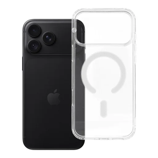  iPhone 17 Pro Max / 18 Pro Max átlátszó Clear Mag Cover tok STR kameravédelemmel, MagSafe-kompatibilis - 4
