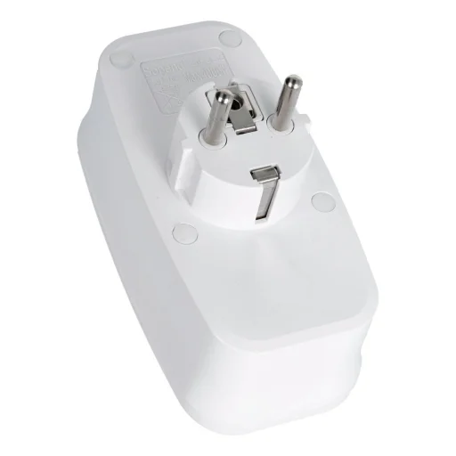 E06 predlžovací prívod s 3 zásuvkami, 3 portmi USB-A a 1 portom USB-C, biely - 2