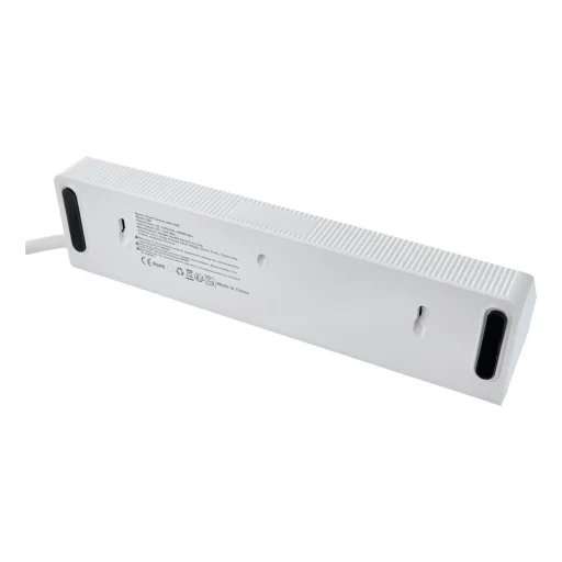 E42 rozbočovač so 4 zásuvkami, 2 portmi USB-A a 2 portmi USB-C, 2 m, biely - 3