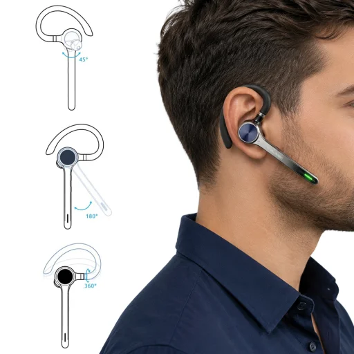 Blavec Talk 1 Multipoint (BHTA1-B) čierne Bluetooth slúchadlo - 3