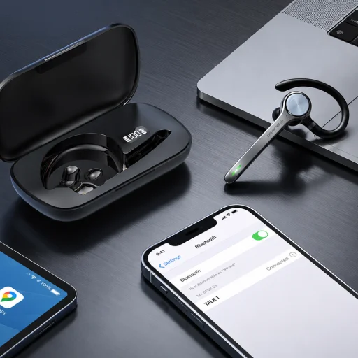 Blavec Talk 1 Multipoint (BHTA1-B) čierne Bluetooth slúchadlo - 5