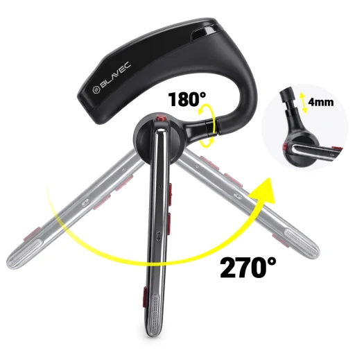 Blavec Legend 5 Multipoint Bluetooth headset čierny (BHLE5-B) - 5