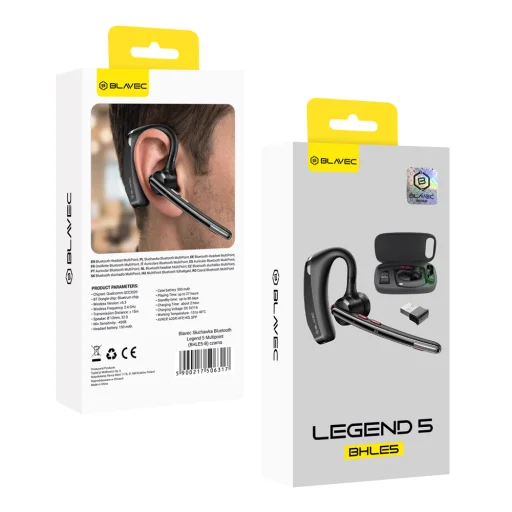 Blavec Legend 5 Multipoint Bluetooth headset čierny (BHLE5-B) - 10