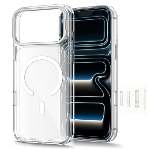 iPhone 17 Pro Max / 18 Pro Max Tech-Protect MagStand MagSafe CC priehľadné puzdro - 2