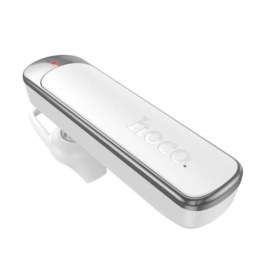 Bezdrôtové jednostranné slúchadlo (potlačenie okolitého hluku, Bluetooth 6.0, 130 mAh) Hoco E201 biele - 1