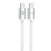 Forever Vibe kábel USB-C - USB-C 1,0 m 60W strieborný thumbnail